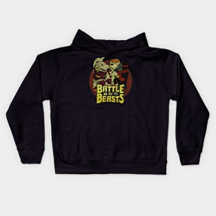 80s Battle Beasts Vintage Kids Hoodie